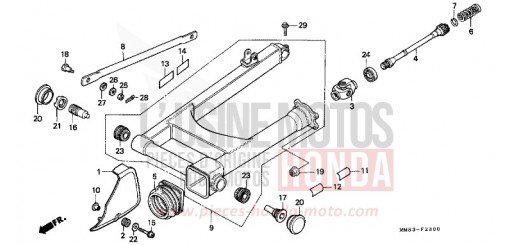BRAS OSCILLANT VT1100CJ de 1988